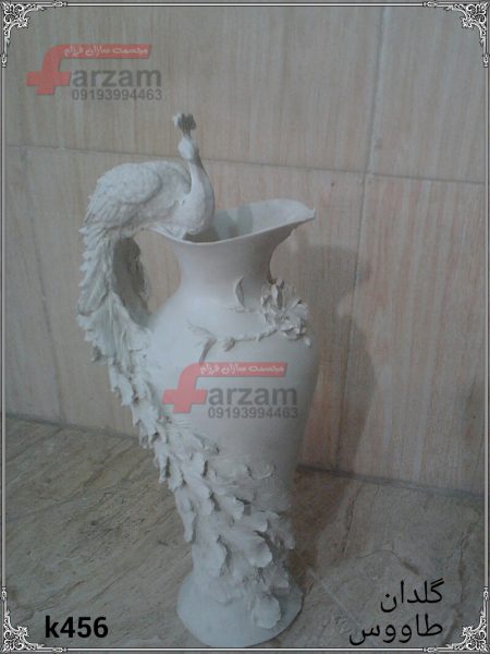 گلدان طاووس فایبرگلاس k456