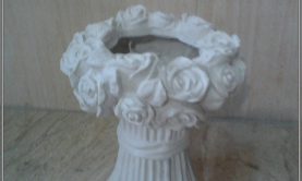 گلدان بوته رز فایبرگلاس