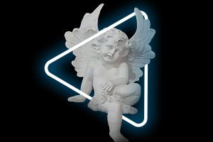 مجسمه های فرشته لبه قفسه فایبرگلاس